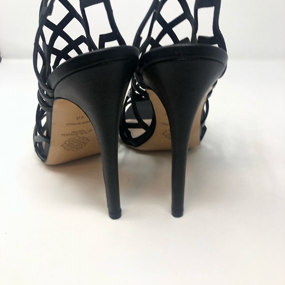 NOUR JENSEN Black Strappy Heels size 40 - Picture 5 of 10
